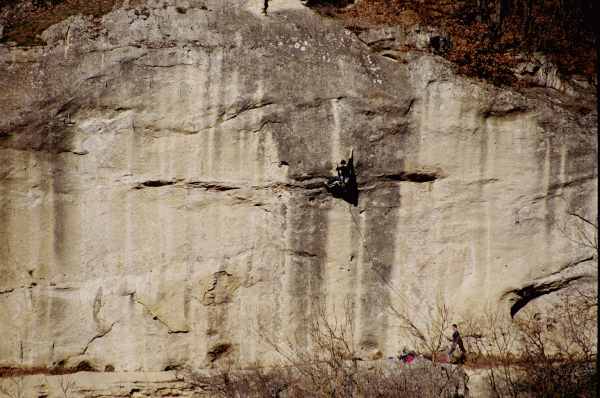 Climber in azione